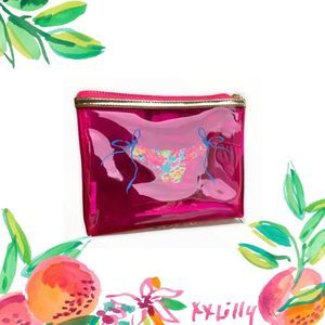 Lilly Pulitzer Beach Pouch Bag Dragonfruit